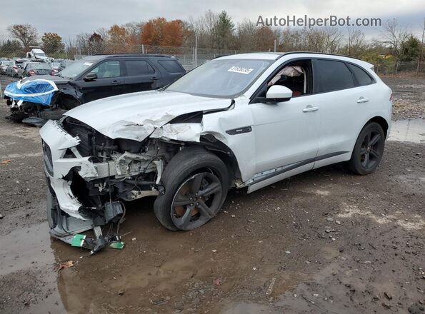 SADCL2GXXKA355181 2019 JAGUAR F-PACE Белый Передняя левая четверть