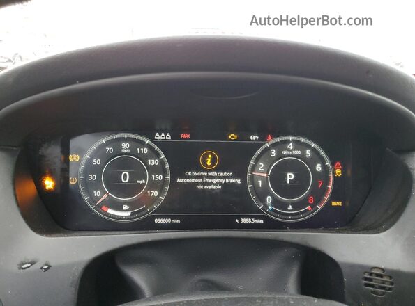 SADCL2GXXKA355181 2019 JAGUAR F-PACE Белый Вид щитка приборов