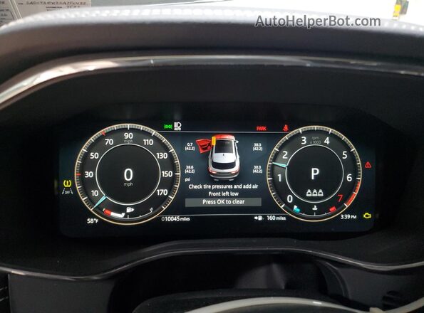 SADCT2EX2SA750488 2025 JAGUAR F-PACE Black Instrument cluster view