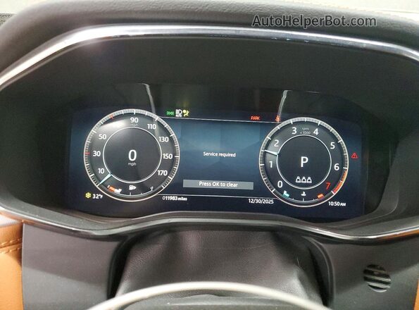 SADCT2EX5RA731038 2024 JAGUAR F-PACE Gray Instrument cluster view