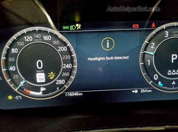 SADCT2EX5SA754356 2025 JAGUAR F-PACE White Instrument cluster view