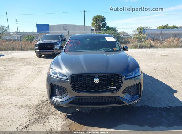 SADCT2EX8RA727422 2024 JAGUAR F-PACE Gray Widok zestawu wskaźników