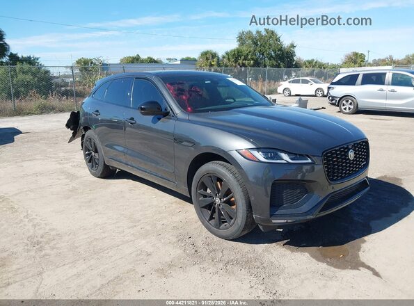 SADCT2EX8RA727422 2024 JAGUAR F-PACE Gray Przód prawy