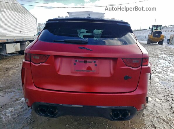 SADCZ2EE6KA607637 2019 JAGUAR F-PACE Red Widok z tyłu