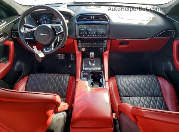 SADCZ2EE6KA607637 2019 JAGUAR F-PACE Red Widok deski rozdzielczej