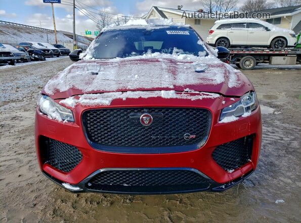SADCZ2EE6KA607637 2019 JAGUAR F-PACE Red Widok z przodu