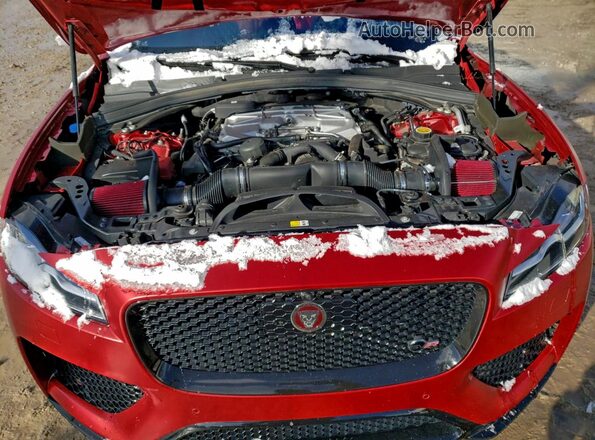 SADCZ2EE6KA607637 2019 JAGUAR F-PACE Red Widok komory silnika