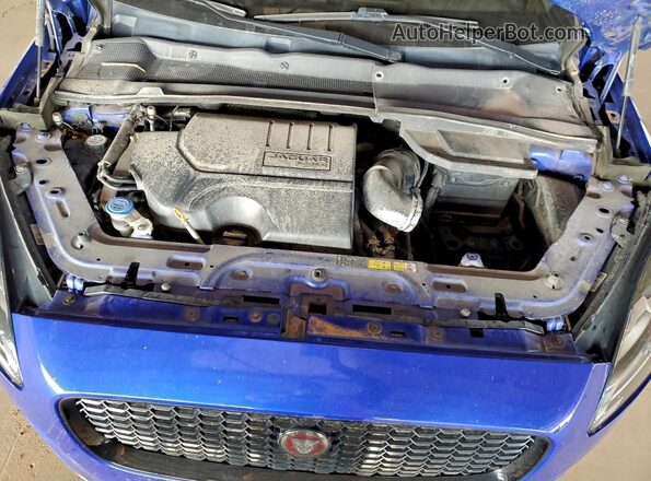 SADFJ2FX2J1Z30781 2018 JAGUAR E-PACE Синий Вид задней части салона