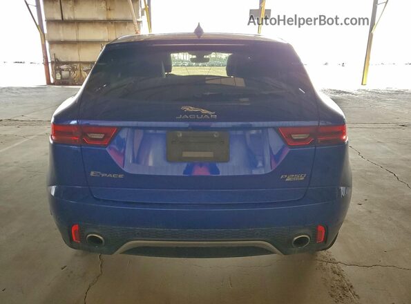 SADFJ2FX2J1Z30781 2018 JAGUAR E-PACE Синий Вид сзади