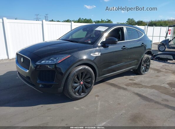 SADFP2FX4J1Z14371 2018 JAGUAR E-PACE Черный Передняя левая четверть