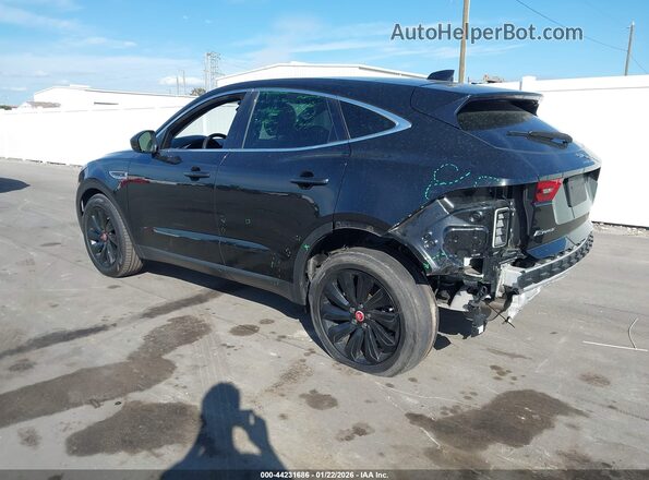 SADFP2FX4J1Z14371 2018 JAGUAR E-PACE Черный Задняя левая четверть