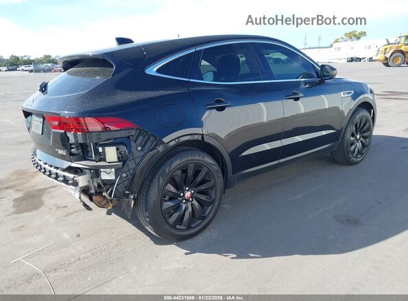 SADFP2FX4J1Z14371 2018 JAGUAR E-PACE Черный Задняя правая четверть