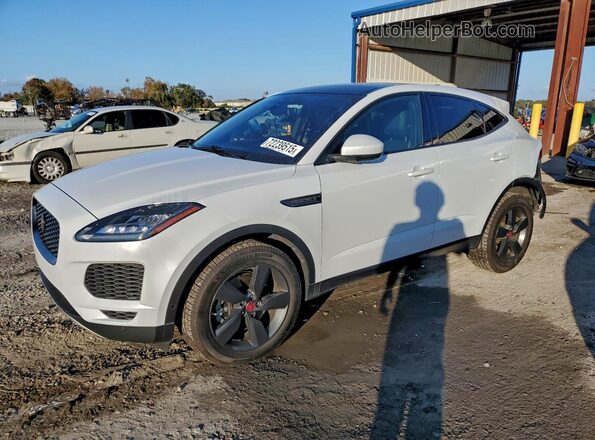 SADFP2FX6J1Z15389 2018 JAGUAR E-PACE White წინა მარცხენა ხედი სამი მეოთხედიდან