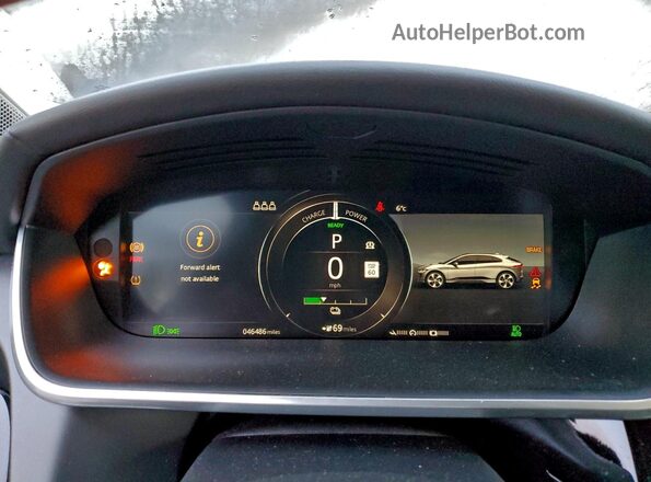 SADHB2S17L1F84630 2020 JAGUAR I-PACE Черный Вид щитка приборов