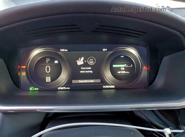 SADHC2S19K1F66707 2019 JAGUAR I-PACE Серый Вид щитка приборов