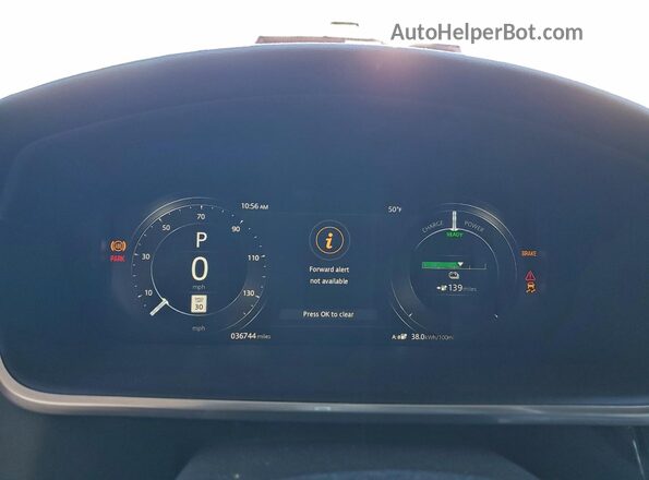 SADHD2S11K1F62437 2019 JAGUAR I-PACE Black Instrument cluster view