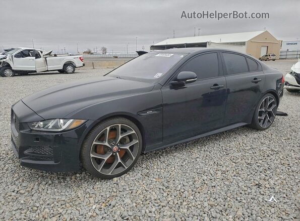 SAJAF4BV3HA961198 2017 JAGUAR XF Черный Передняя левая четверть