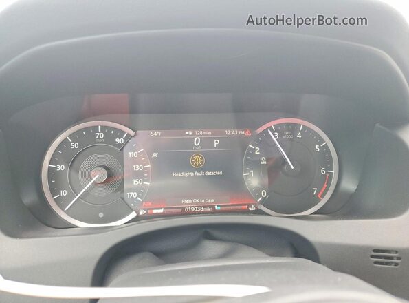 SAJAT4GXXLCP63752 2020 JAGUAR XF Белый Вид щитка приборов