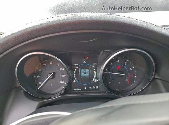 SAJBE4BV7GCY13100 2016 JAGUAR XF Черный Вид щитка приборов