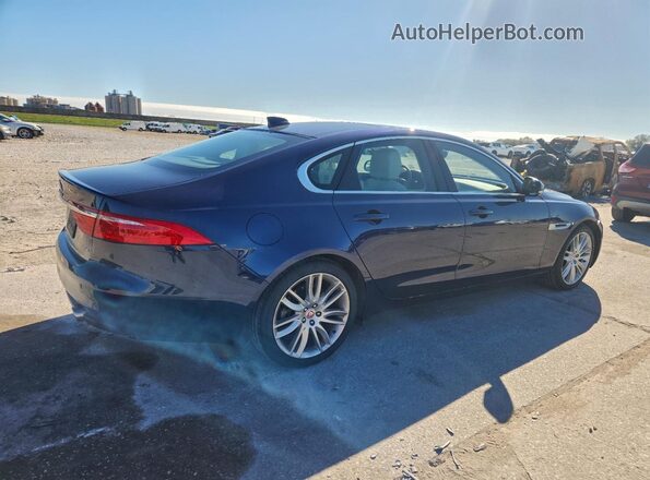 SAJBE4BV9GCY10165 2016 JAGUAR XF Синий Задняя правая четверть