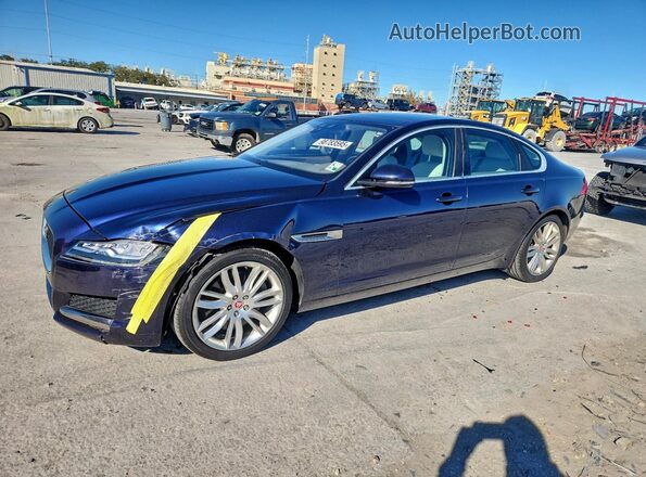 SAJBE4BV9GCY10165 2016 JAGUAR XF Синий Передняя левая четверть