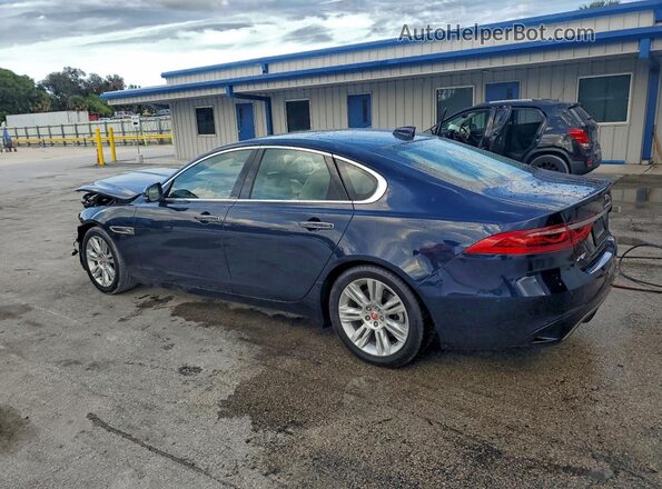 SAJBE4FX1MCY90343 2021 JAGUAR XF Синий Задняя левая четверть