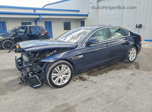 SAJBE4FX1MCY90343 2021 JAGUAR XF Синий Передняя левая четверть
