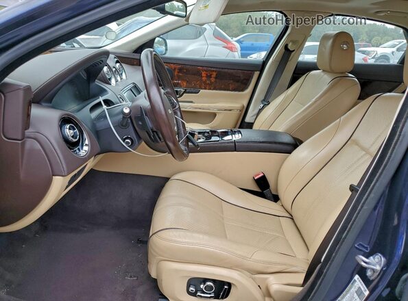 SAJWA1C73G8V91136 2016 JAGUAR XJ Синий Вид салона спереди