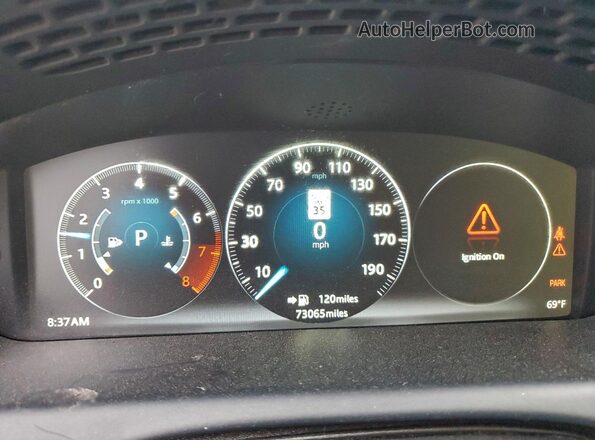 SAJWA1C73H8W12486 2017 JAGUAR XJ Белый Вид щитка приборов