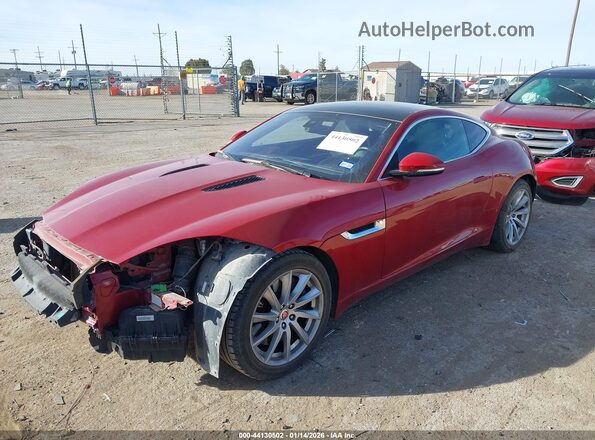SAJWA6ATXH8K45535 2017 JAGUAR F-TYPE Темно-бордовый Передняя левая четверть