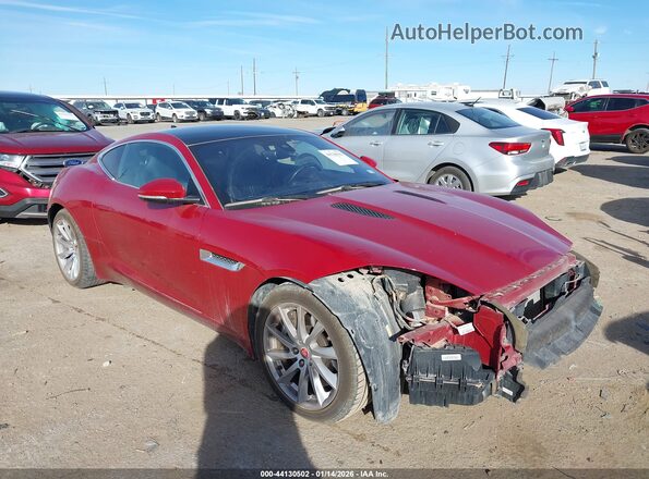 SAJWA6ATXH8K45535 2017 JAGUAR F-TYPE Темно-бордовый Передняя правая четверть