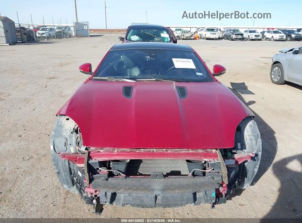 SAJWA6ATXH8K45535 2017 JAGUAR F-TYPE Темно-бордовый Вид задней части салона