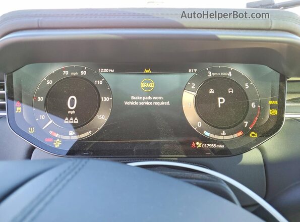 SAL1P9EU6SA458096 2025 LAND ROVER RANGE Белый Вид щитка приборов