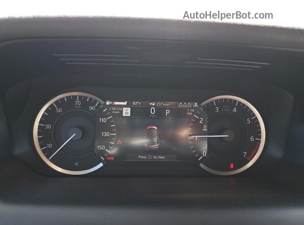 SALCJ2FX0NH913188 2022 LAND ROVER DISCOVERY White Vista del cuadro de instrumentos