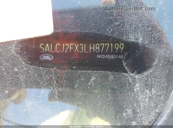 SALCJ2FX3LH877199 2020 LAND ROVER DISCOVERY SPORT Белый Вид подкапотного пространства