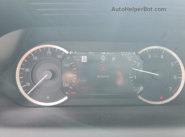 SALCJ2FX7NH905959 2022 LAND ROVER DISCOVERY Красный Вид щитка приборов