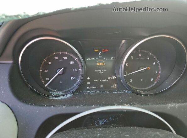SALCP2BG6HH710704 2017 LAND ROVER DISCOVERY Gray Instrument cluster view