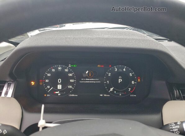 SALCP2FX4MH889846 2021 LAND ROVER DISCOVERY Синий Вид щитка приборов