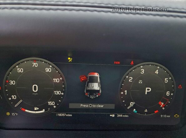 SALE27EU8R2248334 2024 LAND ROVER DEFENDER Silver Widok zestawu wskaźników