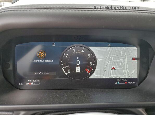 SALE9EEU4L2017759 2020 LAND ROVER DEFENDER Серый Вид щитка приборов