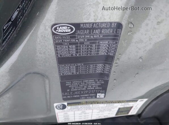 SALEJ6EX2P2171786 2023 LAND ROVER DEFENDER Зеленый Вид подкапотного пространства