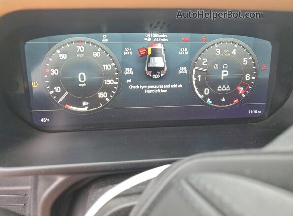 SALEX7RU6N2065813 2022 LAND ROVER DEFENDER Black Widok zestawu wskaźników
