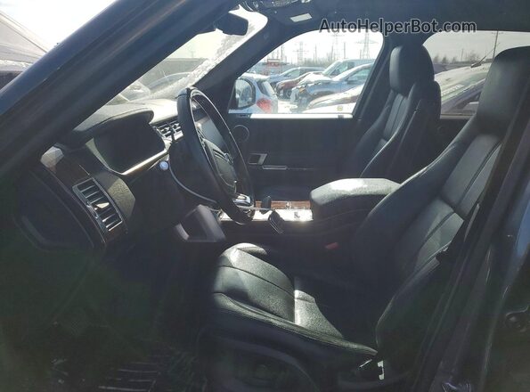 SALGR2FK8HA337278 2017 LAND ROVER RANGE Черный Вид салона спереди