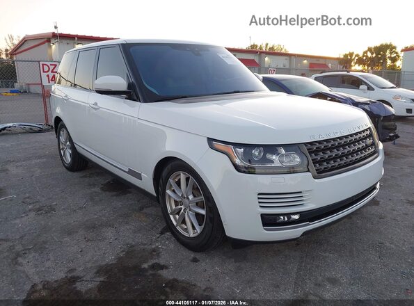 SALGR2FV7HA362358 2017 LAND ROVER RANGE ROVER Белый Передняя правая четверть