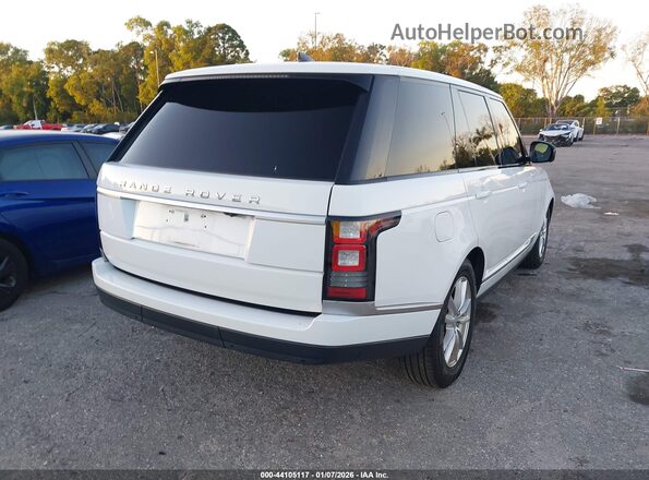 SALGR2FV7HA362358 2017 LAND ROVER RANGE ROVER Белый Задняя правая четверть