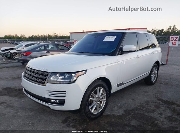 SALGR2FV7HA362358 2017 LAND ROVER RANGE ROVER Белый Вид спереди