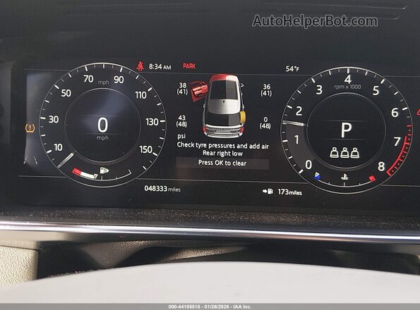 SALGR2SU1NA463601 2022 LAND ROVER RANGE ROVER Белый Вид задних сидений