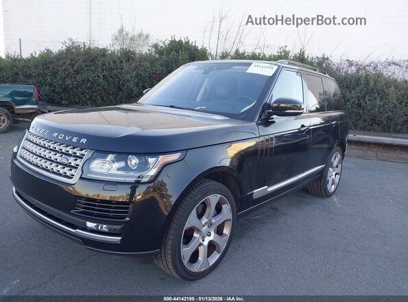 SALGS2FE1HA368029 2017 LAND ROVER RANGE ROVER Черный Передняя левая четверть