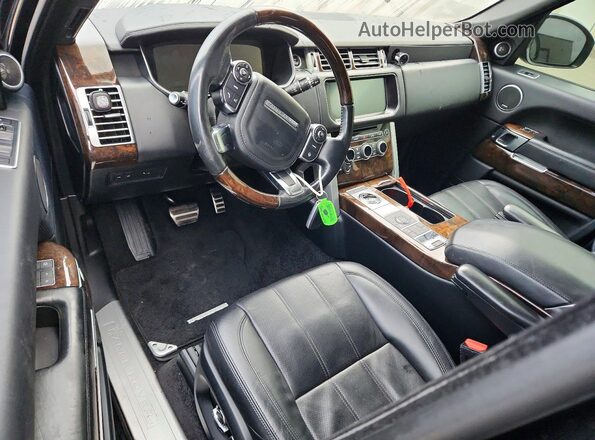 SALGS2FE9HA330077 2017 LAND ROVER RANGE Black Widok deski rozdzielczej