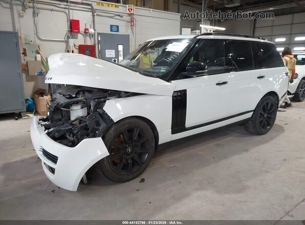 SALGS2FE9HA372720 2017 LAND ROVER RANGE ROVER White Առջևի ձախ երեք քառորդ տեսարան